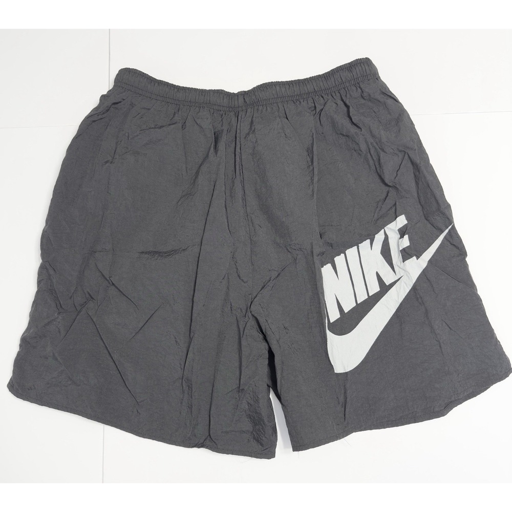 Vintage 90s Nike Nylon Wind Shorts Mesh Lined Baggy Loose 6" Inseam Swoosh L Y2k